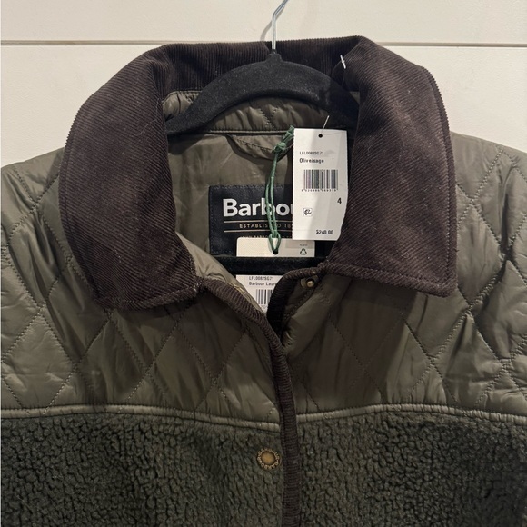 NWT Barbour green quilted Laurel jacket - Picture 2 of 8